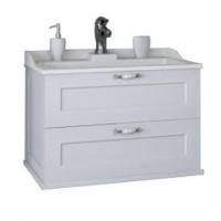 Тумба под раковину AQUATON Леон 65 подвесная, дуб белый (1A187001LBPS0)