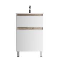 M85AFSX0552WG X-Joy, База под раковину, напольная, 55 см, 2 ящика, белый глянец