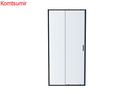 Aquatek Душевая дверь двухэлементная, раздвижная 200х120, черный матовый Aquatek Душевая дверь двухэлементная, раздвижная 200х120, черный матовый
