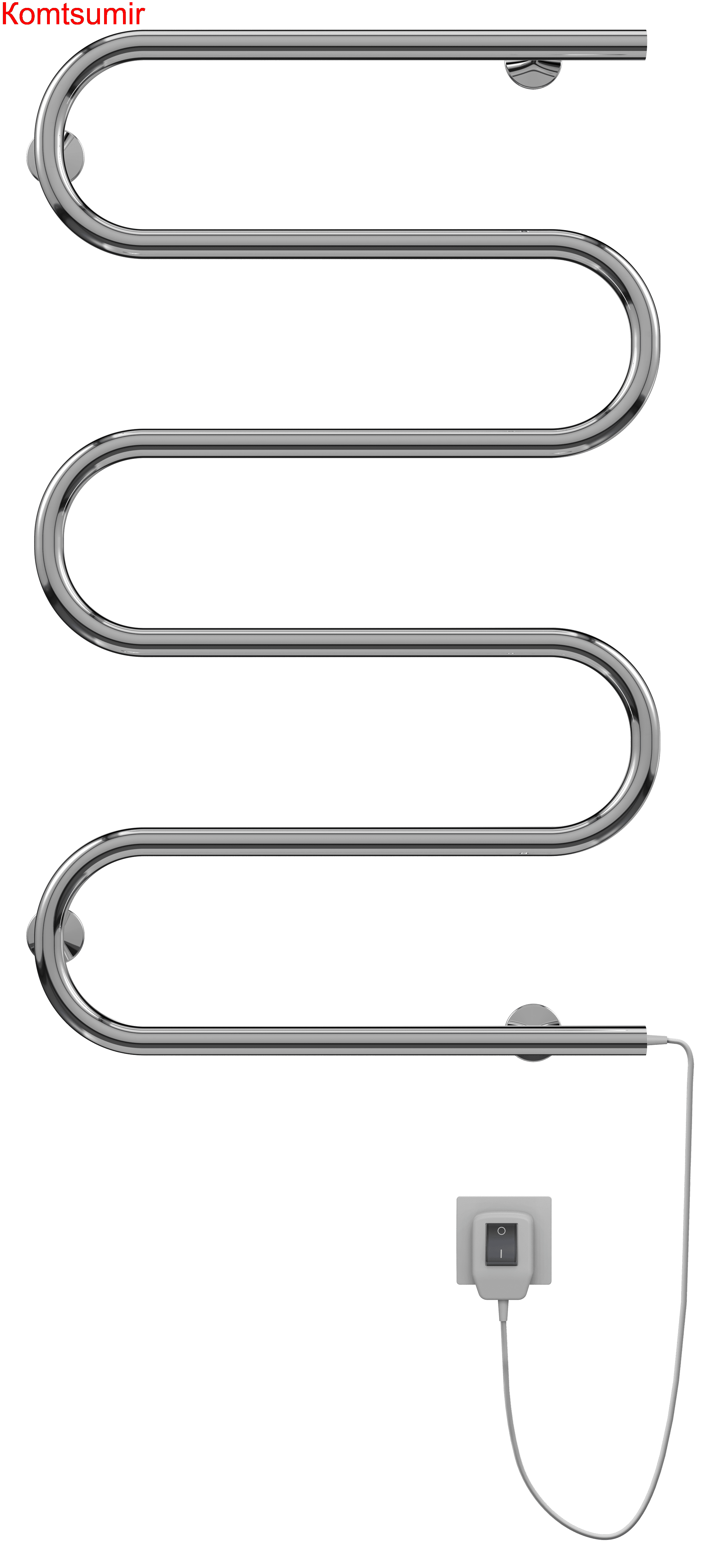 Электро 25 Ш-обр 500х800 Полотенцесушитель  TERMINUS