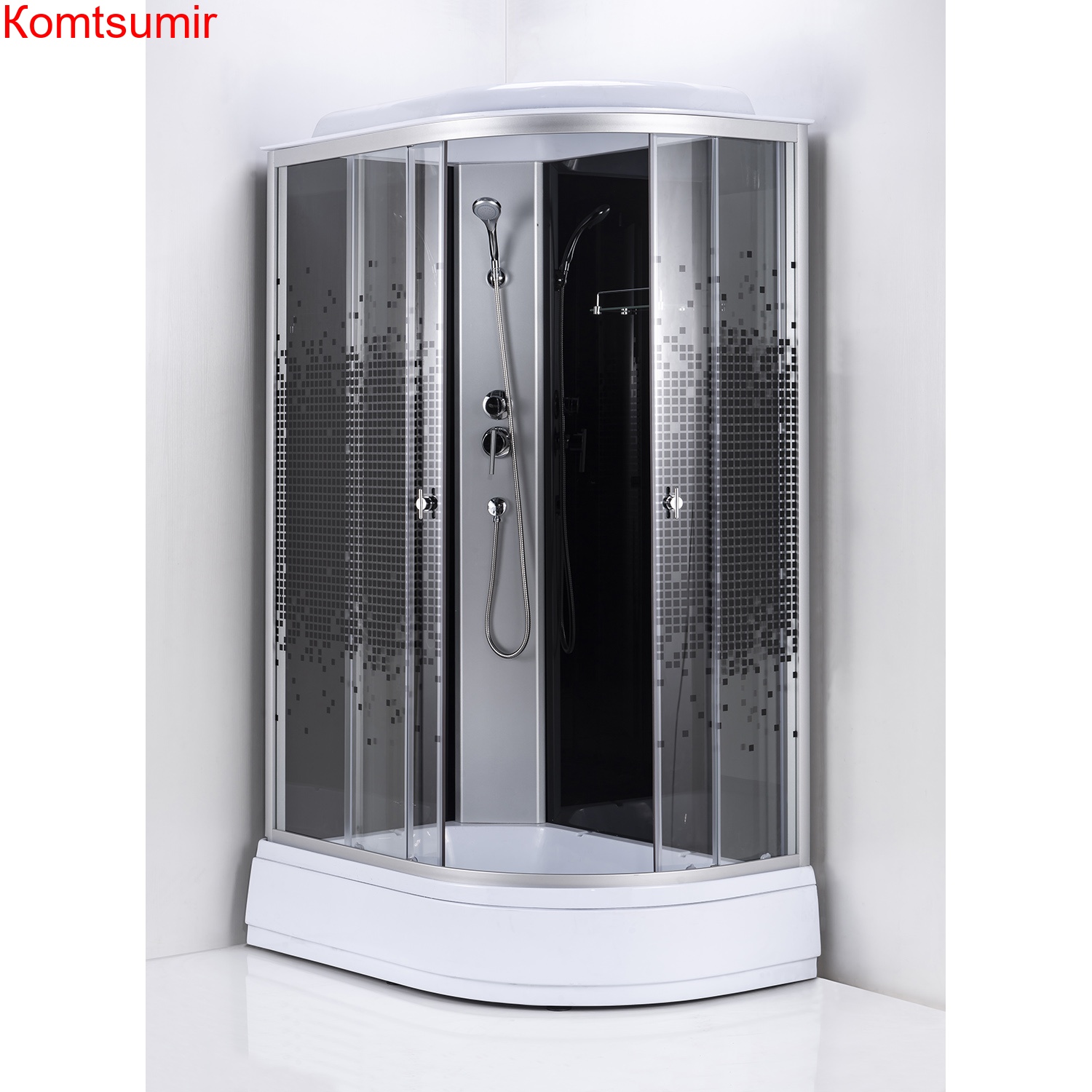 Душевая кабина Loranto 120x80x215 левая, поддон 25 см, 4 мм прозрачное стекло с рисунком "мозайка" (CS-1200-25ТМ/М L) Душевая кабина Loranto 120x80x215 левая, поддон 25 см, 4 мм прозрачное стекло с рисунком "мозайка" (CS-1200-25ТМ/М L)