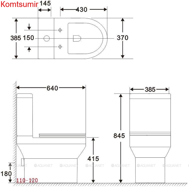 Унитаз напольный Aquanet Rimless Logic-C CL-12339 Унитаз напольный Aquanet Rimless Logic-C CL-12339