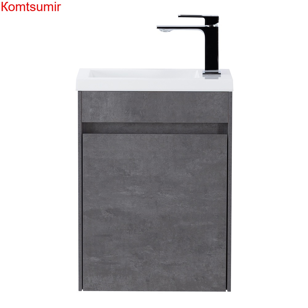 База под раковину подвесная BelBagno PIETRA MINI-400-1A-SO-SCM-L Stucco Cemento