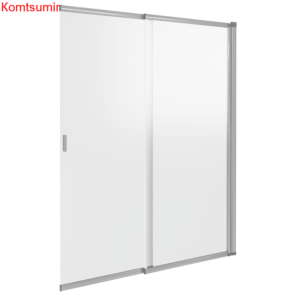 Шторка на ванну жёст. 100х140 Good Door SL-100-C-CH Screen ПД00081 распашная