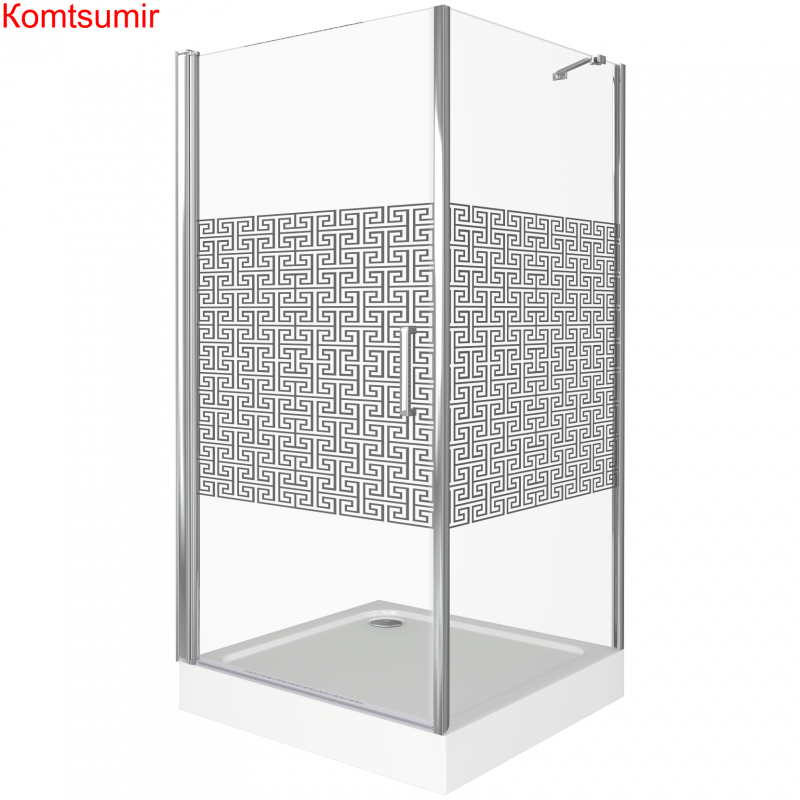 Душевой уголок поддон отдельно 100х100 квадратный Good Door Fantasy CR-100-F-CH ФА00007 Душевой уголок поддон отдельно 100х100 квадратный Good Door Fantasy CR-100-F-CH ФА00007