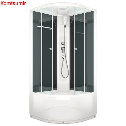 Душевая кабина DOMANI-Spa Delight Slim 99 high чёрное стекло (90*90) Душевая кабина DOMANI-Spa Delight Slim 99 high чёрное стекло (90*90)