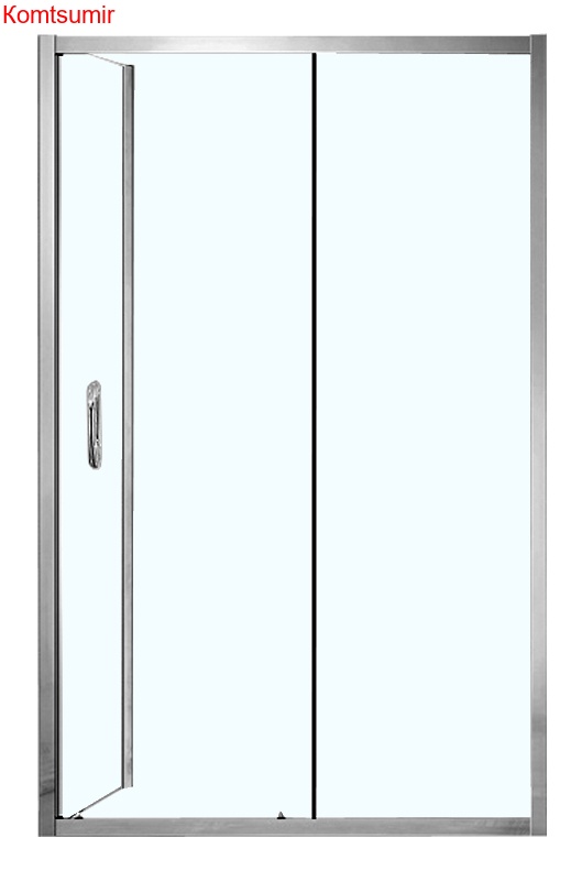 Душевое ограждение Azario MILTON 1200*800*2000, БЕЗ ПОДДОНА, серебро, открывание направо