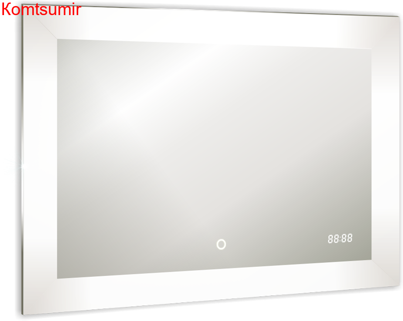 AZARIO зеркало Норма - 6 800*600 (часы+сенсор выкл + подогрев+ радио, bluetooth+ термометр)