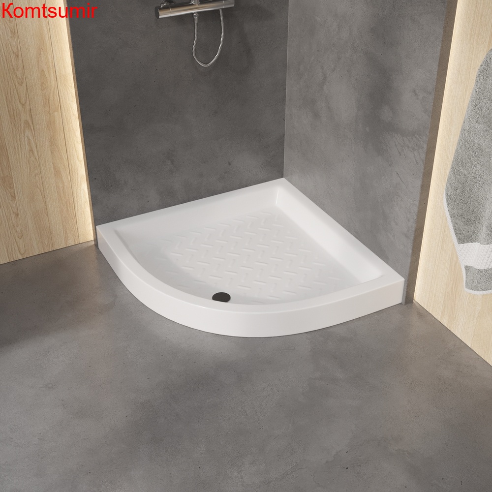 Душевой поддон полукруглый керамический RGW CR/R 900