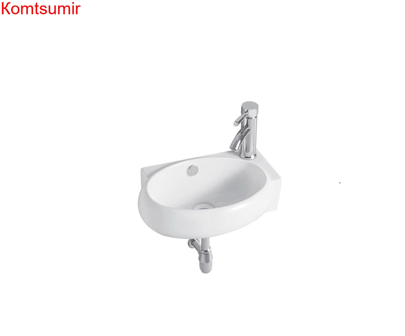Раковина подвесная угловая AQUATEK AQ5304-00 420*280*145 мм , смеситель справа Раковина подвесная угловая AQUATEK AQ5304-00 420*280*145 мм , смеситель справа