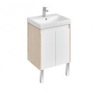 Тумба под раковину AQUATON Сканди 55 Doors универсальная, Белый/Дуб Верона (1A278801SDB20) Тумба под раковину AQUATON Сканди 55 Doors универсальная, Белый/Дуб Верона (1A278801SDB20)