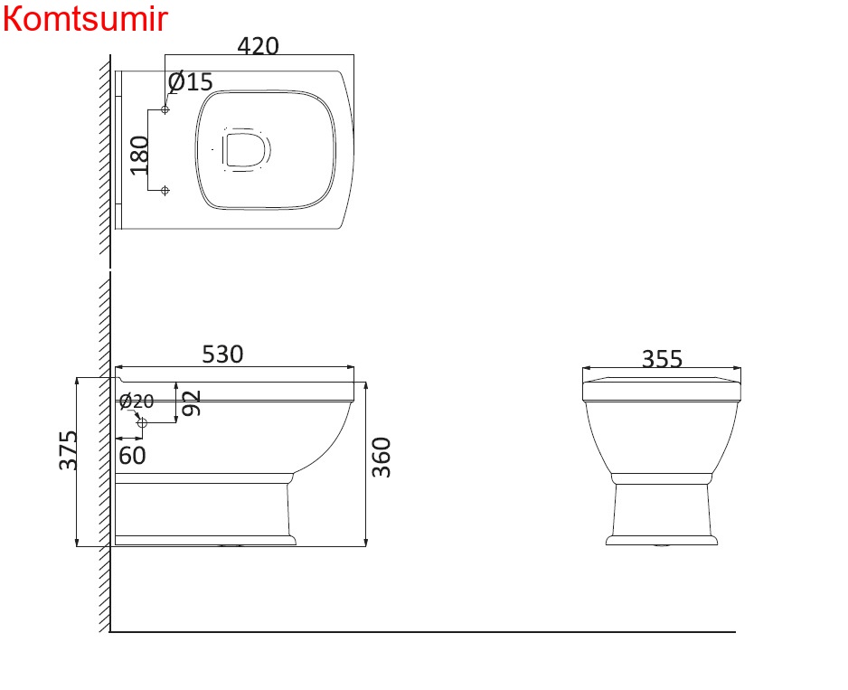 Creo Ceramique ORLEANS Унитаз подвесной с сидением микролифт