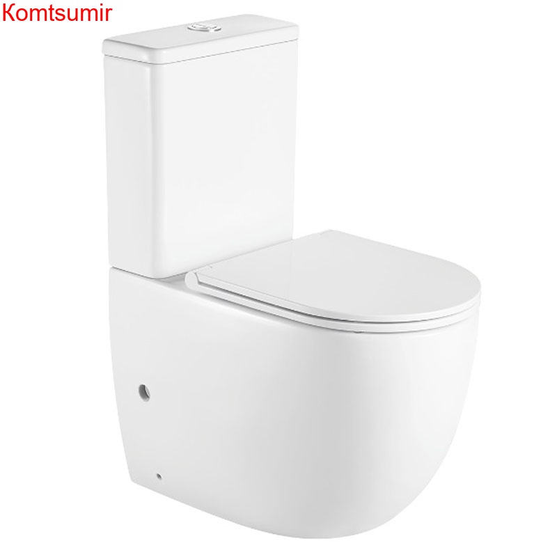 Унитаз-компакт напольный Azario Mitta 620х340х810 безободковый, в комплекте с бачком и сиденьем микролифт (AZ-2128)