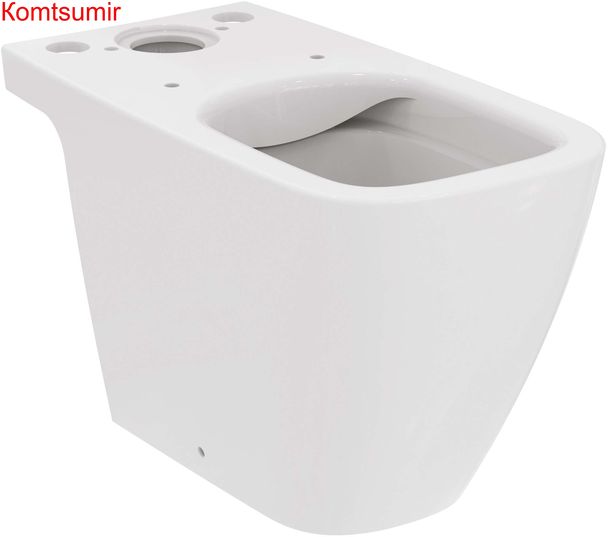 Напольный безободковый унитаз Ideal Standard i.life B для монтажа с бачком, технология RimLS+, с крепежом TT025 (T461201)