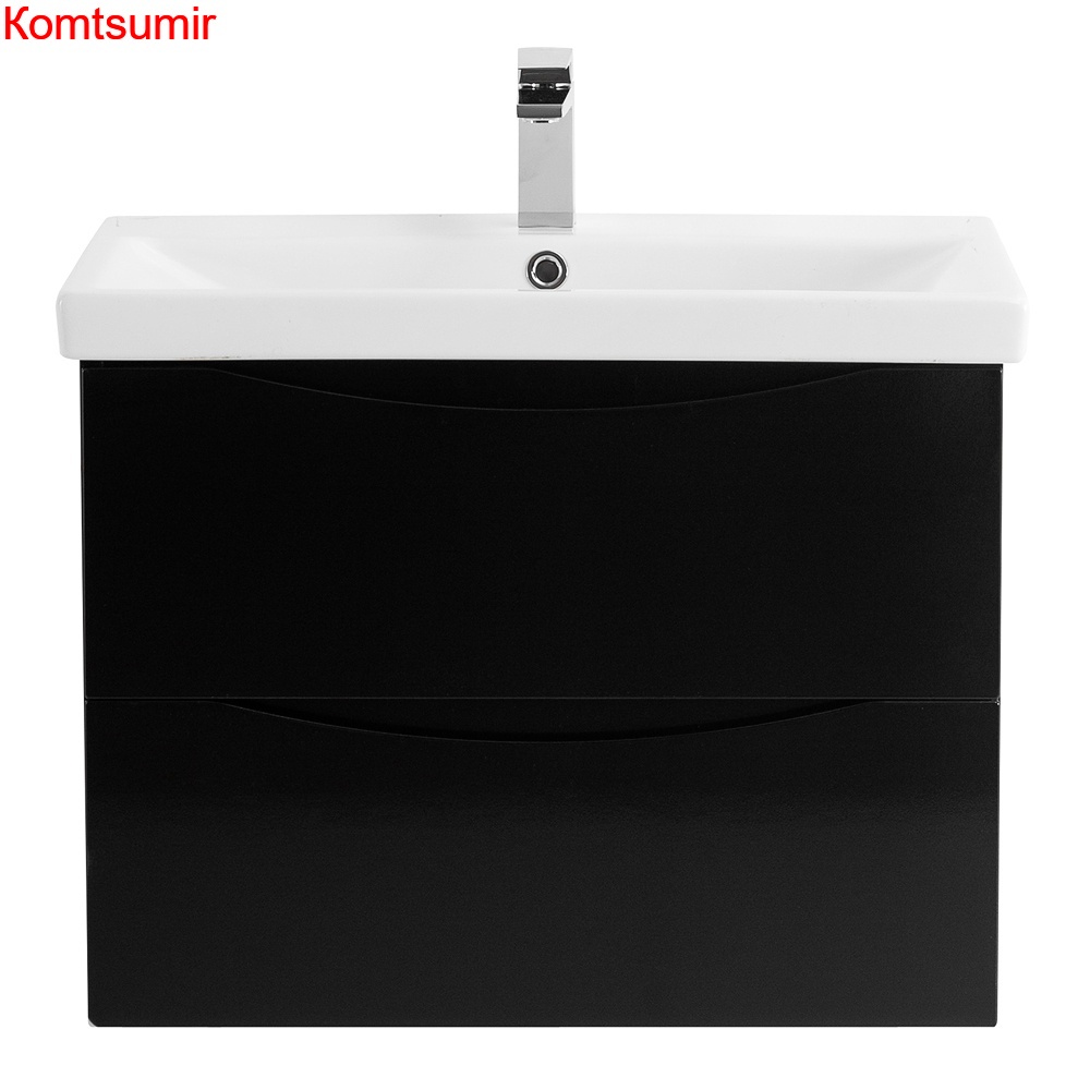 База под раковину подвесная BelBagno MARINO-CER-700-2C-SO-NL-P Nero Lucido