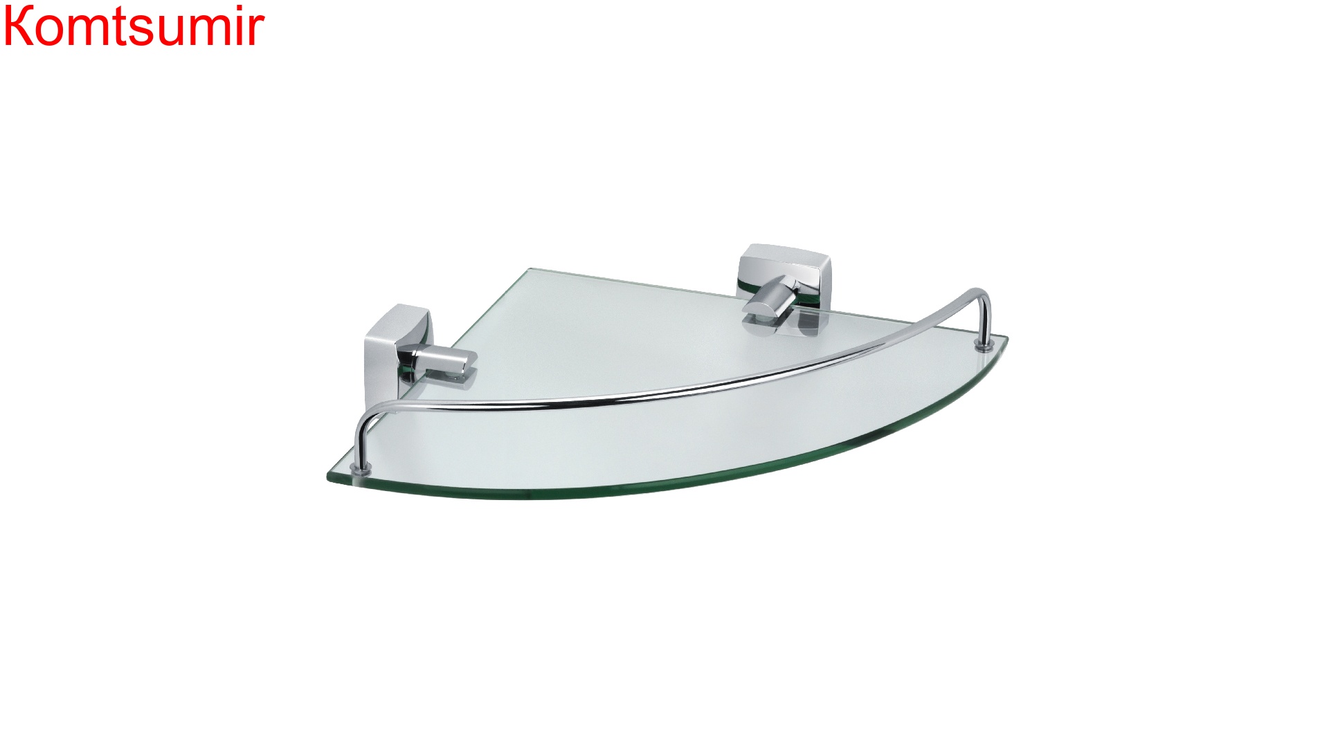 Полка стеклянная угловая Fixsen Kvadro FX-61303A