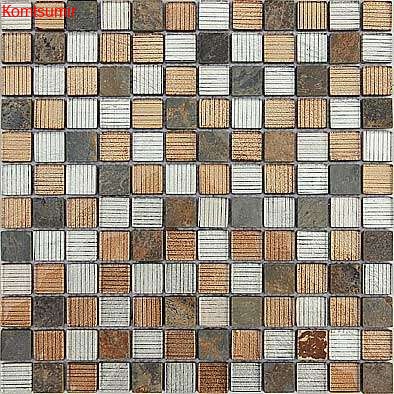 Мозаика Caramelle Mosaic Alcantara ruggine 23x23x8 Мозаика Caramelle Mosaic Alcantara ruggine 23x23x8