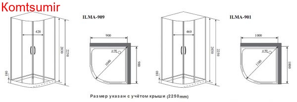 Timo Premium ILMA Black  902 R душевая кабина (120*80*222) Timo Premium ILMA Black  902 R душевая кабина (120*80*222)