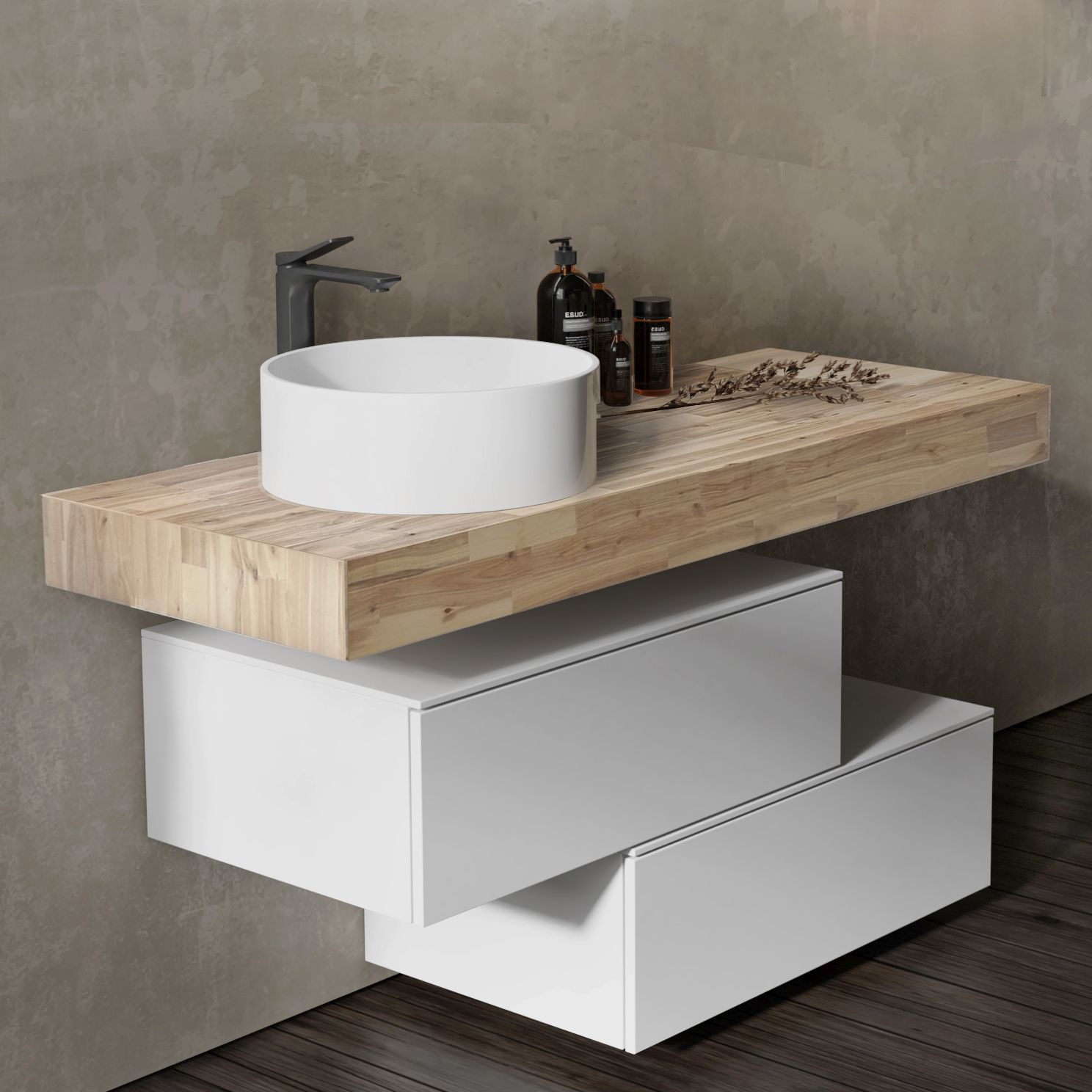 Столешница Modulare 140 Белёная Столешница Modulare 140 Белёная