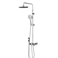 Damixa 977770000 Jupiter, ДС с ванно-душевым смесителем-полкой и гиг.душем, хром