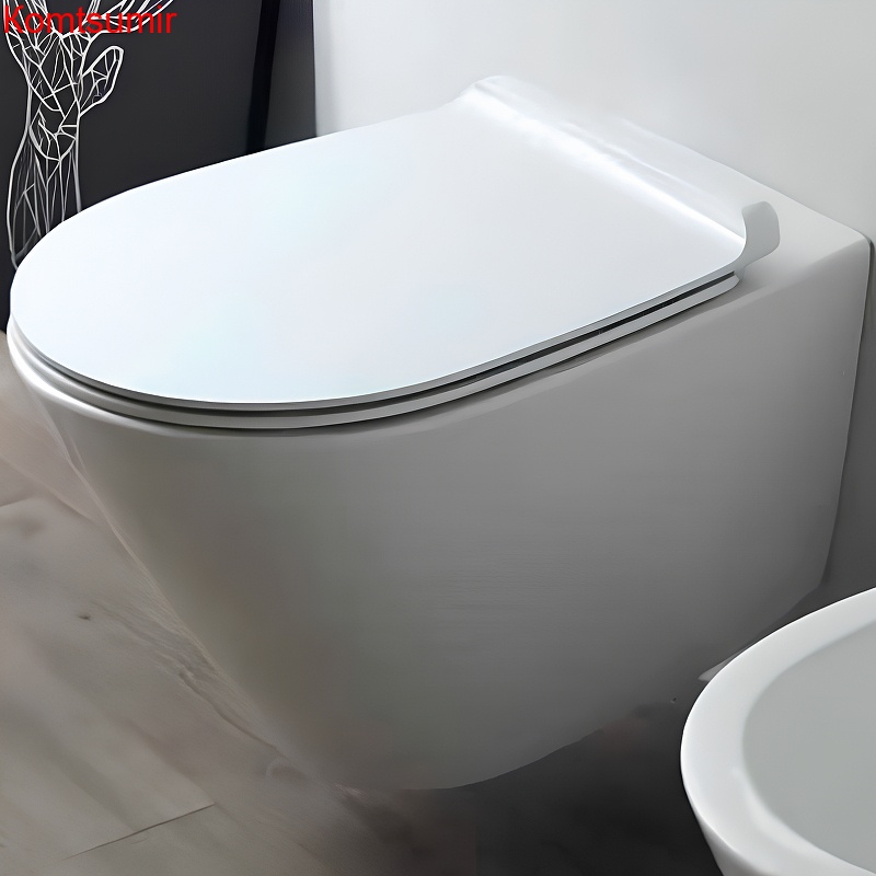 Унитаз подвесной Simas Gambassi 375х565х340 безободковый, с креплением F85, белый (GA18bi)