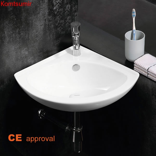 Раковина Trend 0,5 *40,5*12,5, угловая, белая (AZ-41196)