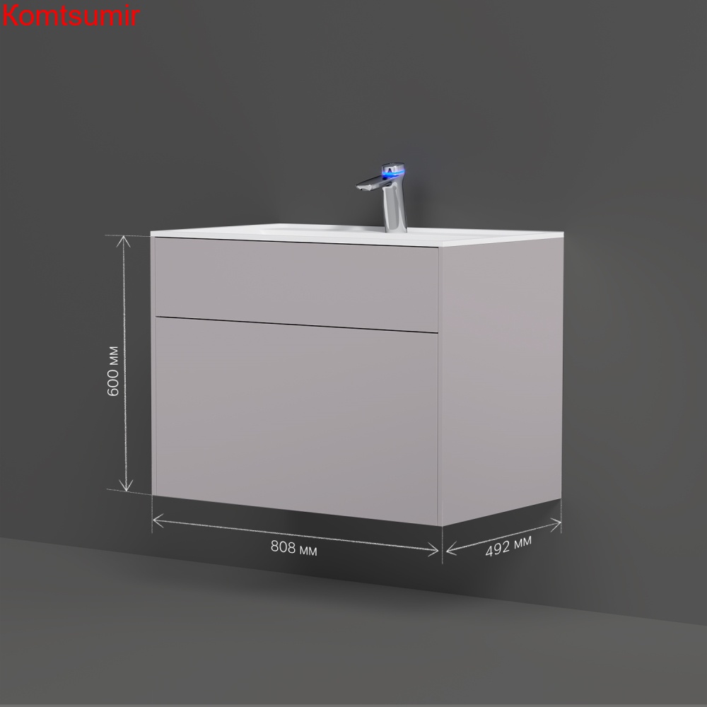 M50AFHX0803EGM Inspire V2.0, База под раковину, подвесная, 80 см, 3 ящика, push-to-open, элегантный M50AFHX0803EGM Inspire V2.0, База под раковину, подвесная, 80 см, 3 ящика, push-to-open, элегантный