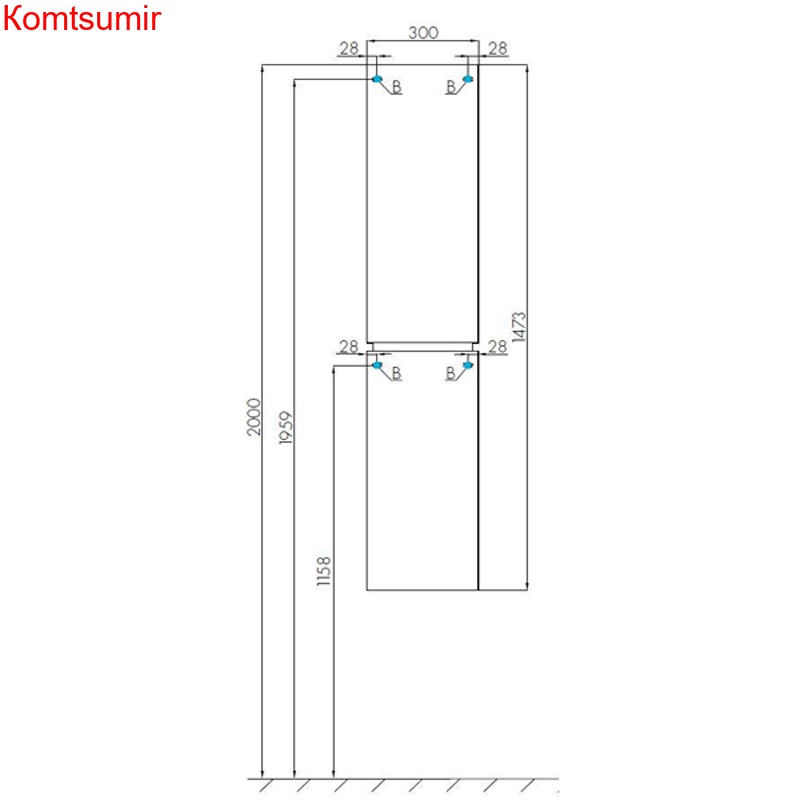 Пенал подвесной AQUATON СКАЙ правая, белый (1A238603SY01R)