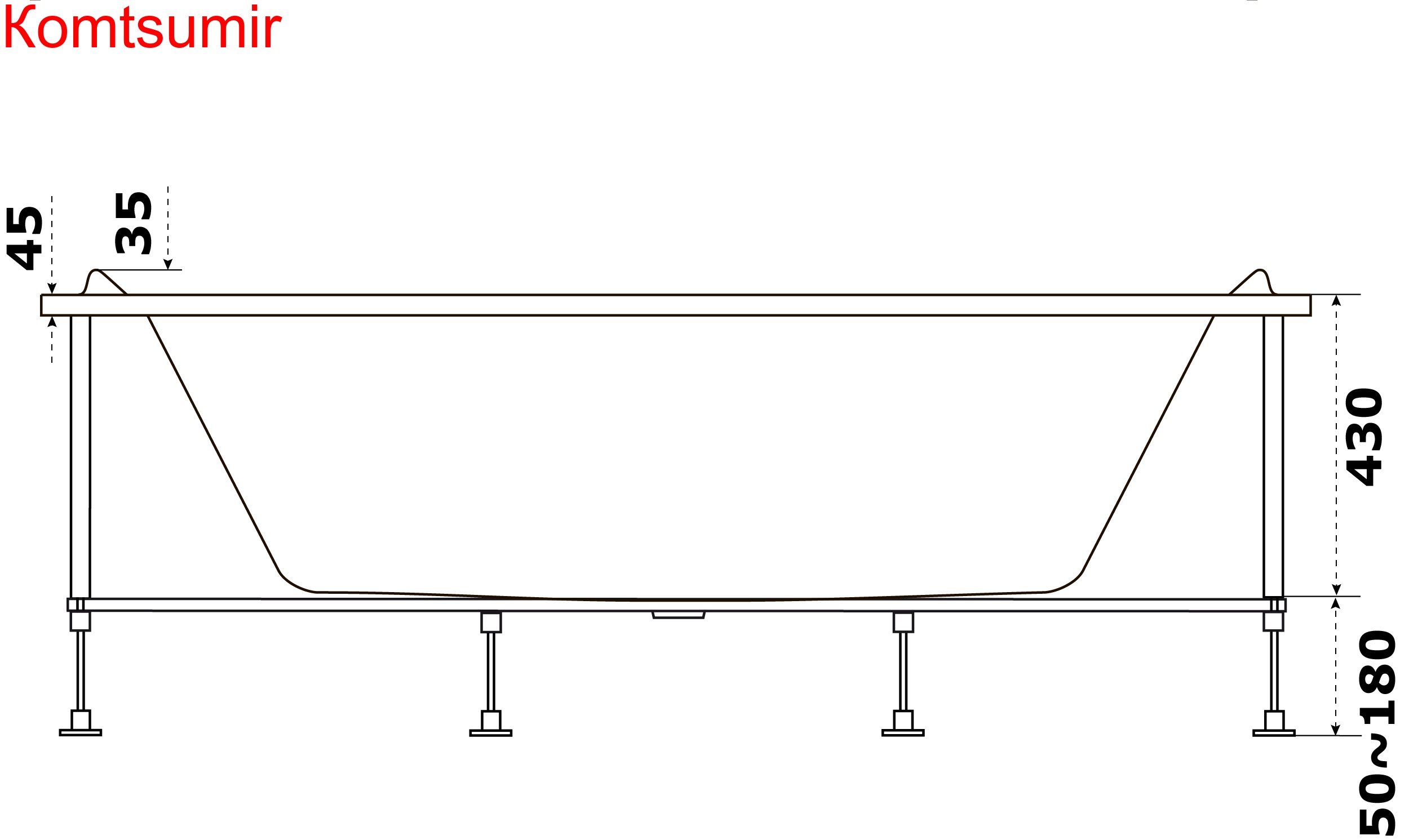 Ванна акриловая Azario Верда 180х80 Ванна акриловая Azario Верда 180х80