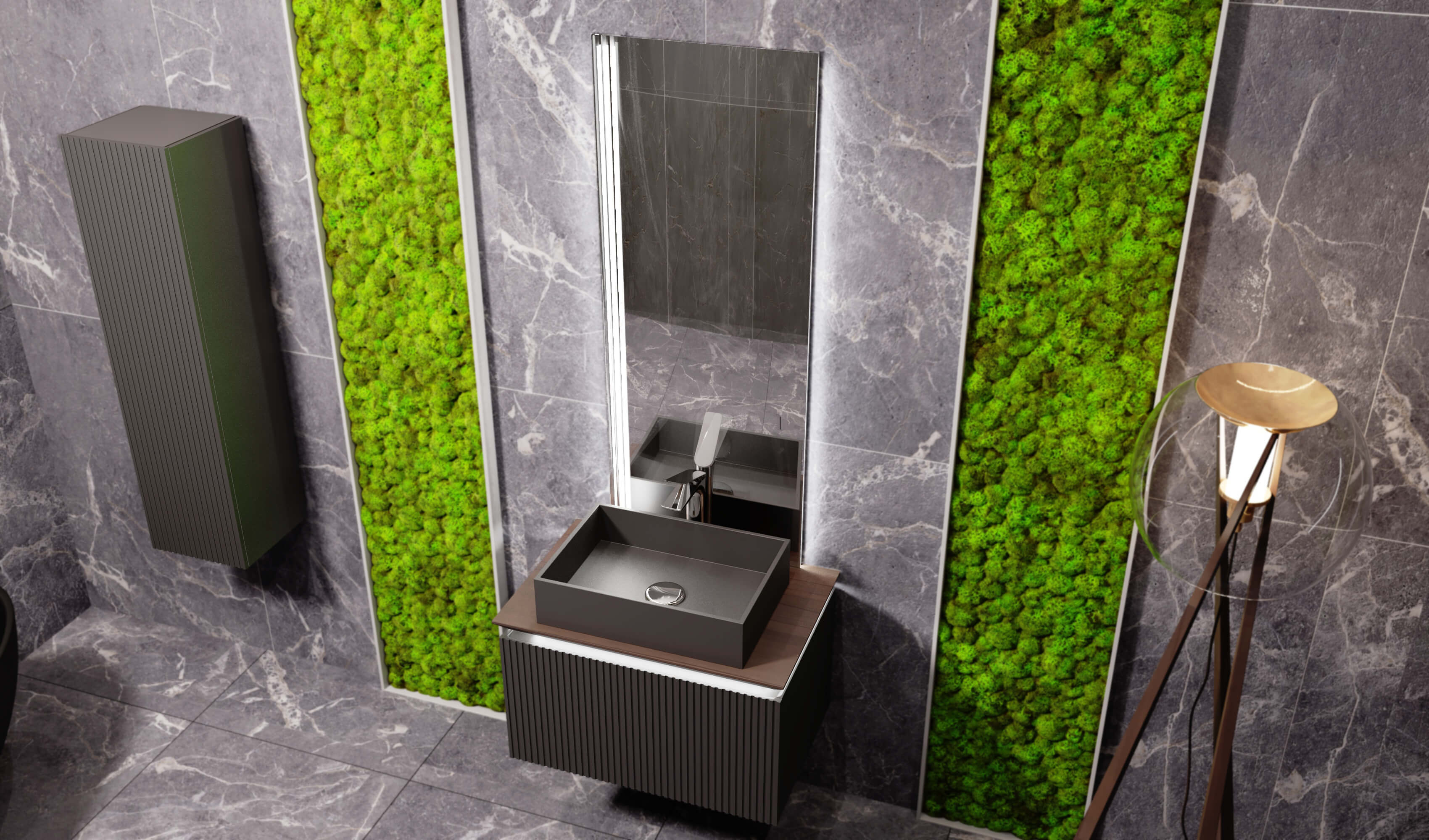 Зеркало Strong с диммируемой подсветкой и бесконтактным включателем Зеркало Strong с диммируемой подсветкой и бесконтактным включателем