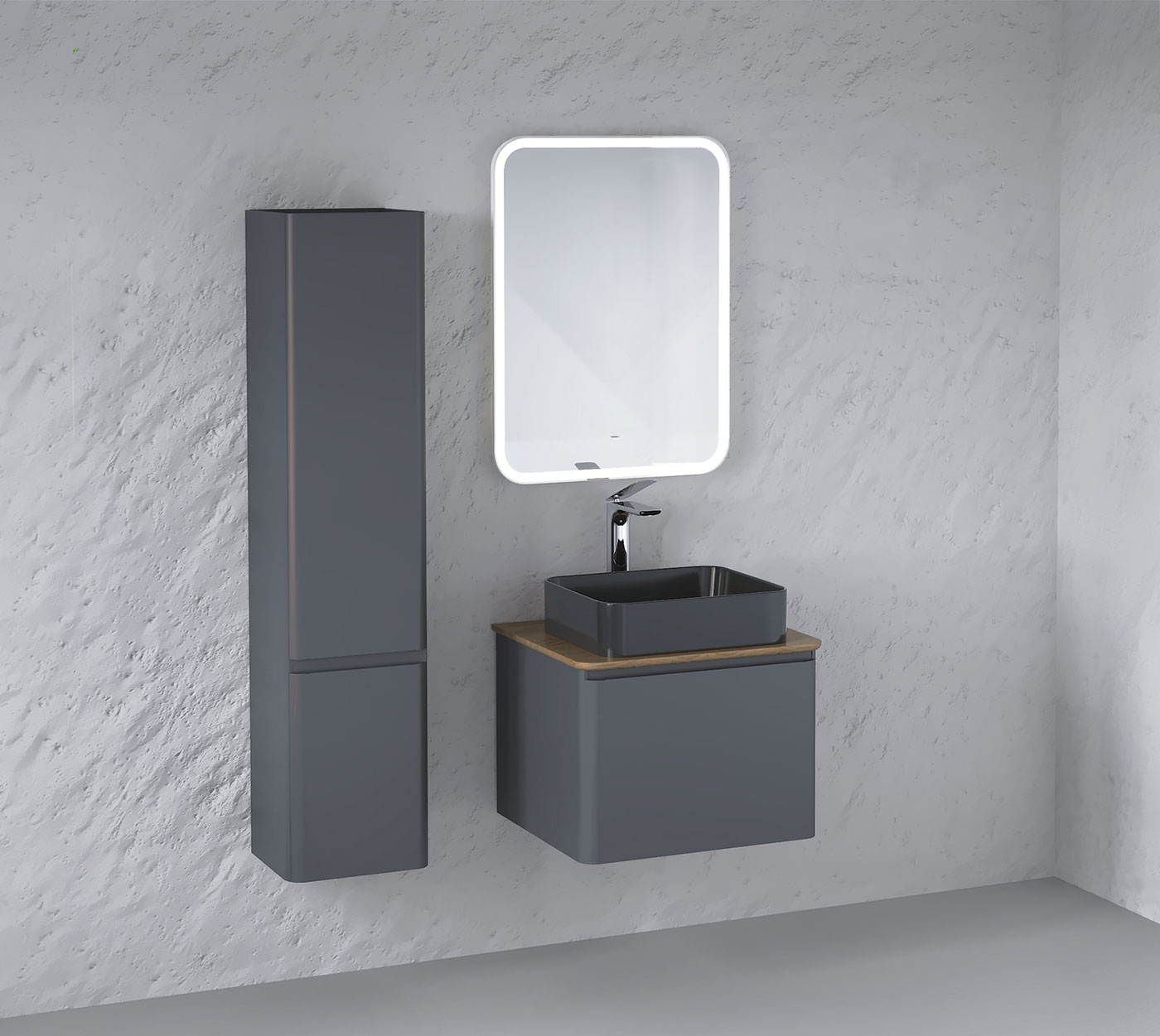 Пенал Morelle, подвесной антрацит