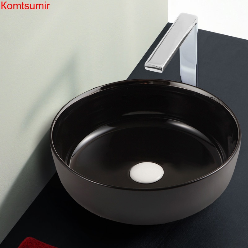 Раковина Azario 38,5х38,5х14 ультратонкая, черная глянец (AZ-4003)