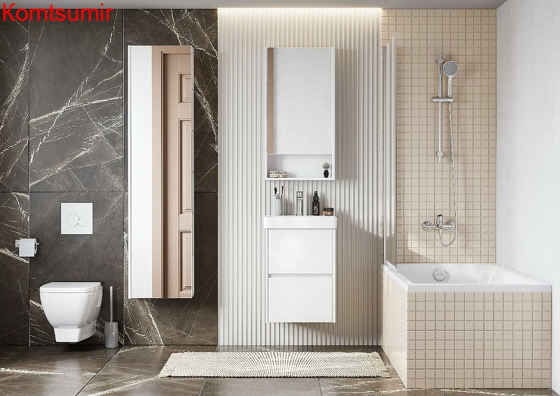 Зеркальный шкаф Aquaton Сканди 45 Белый (1A252002SD010)