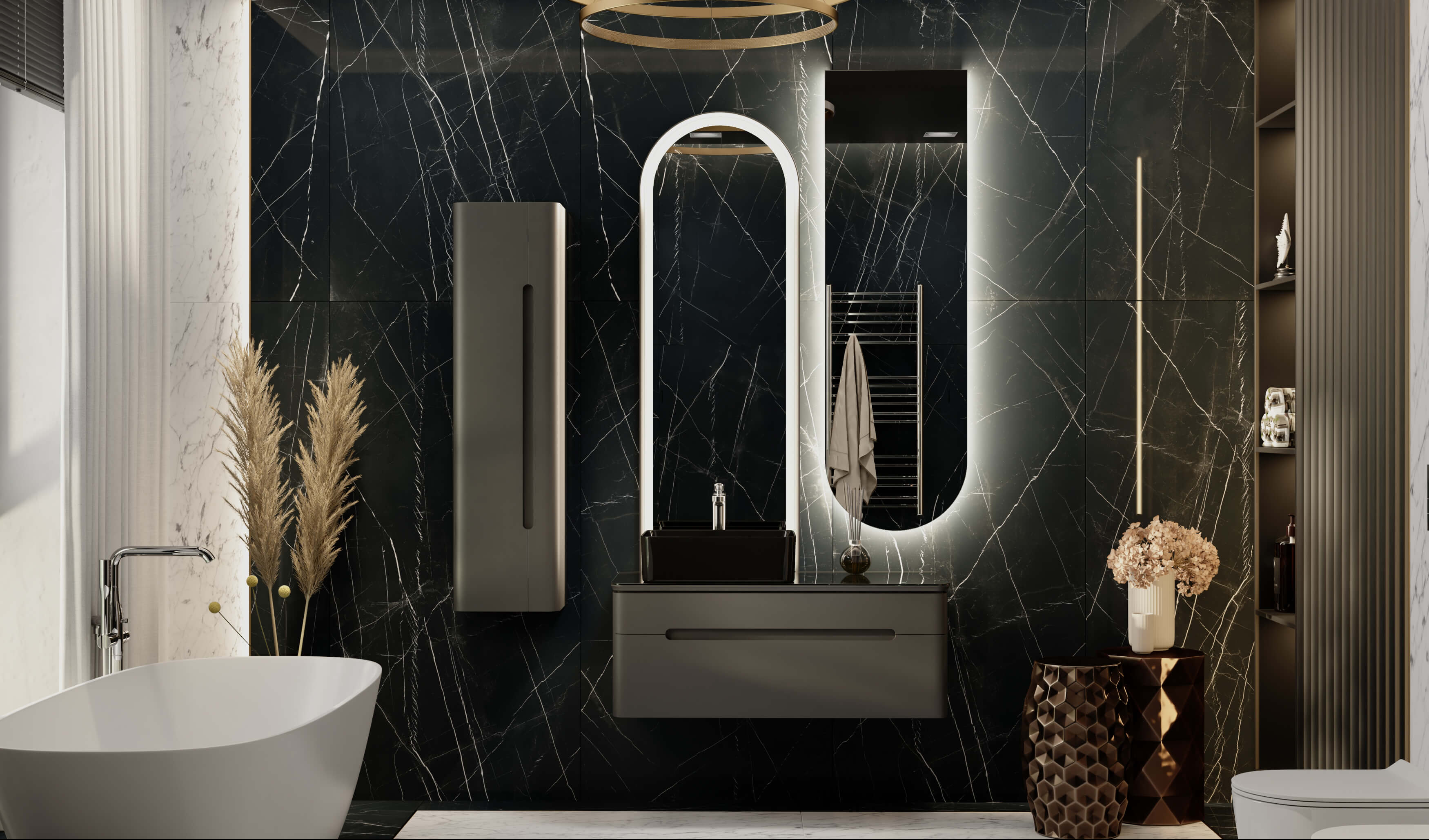 Зеркало Shine 48 с подсветкой