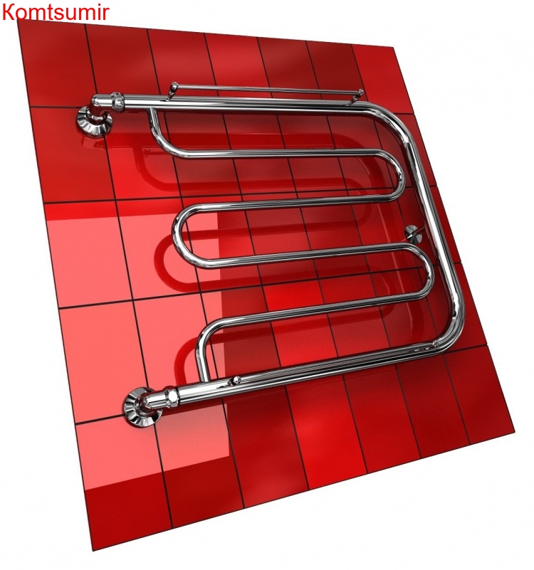 Полотенцесушитель водяной Двин D 50/70 1" - 1/2" с полкой