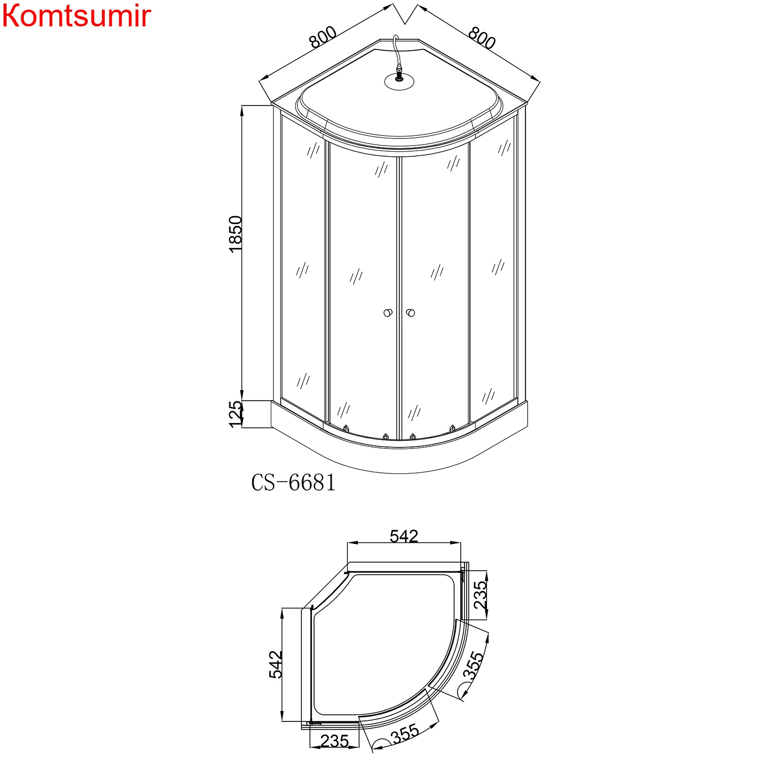 Душевая кабина Loranto CS-6681F 80х80х215, поддон 13 см Душевая кабина Loranto CS-6681F 80х80х215, поддон 13 см