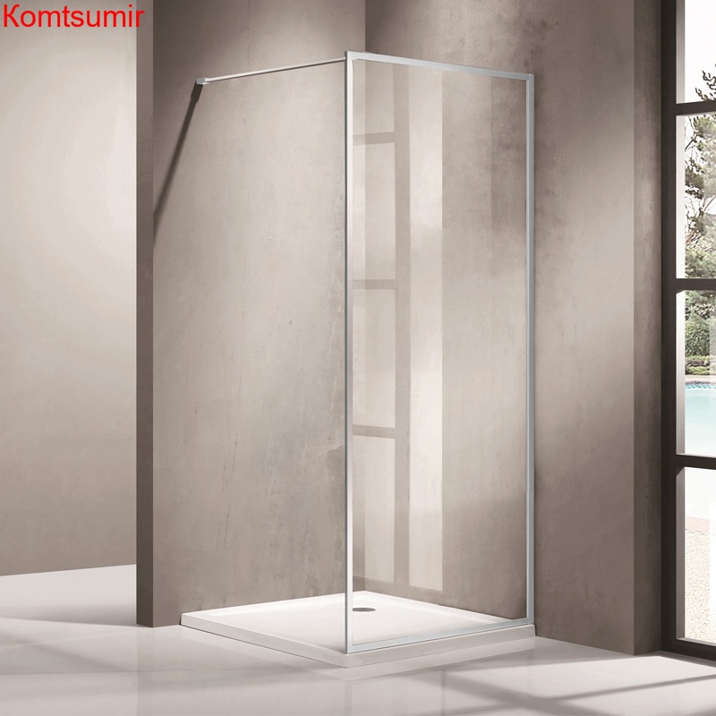 Душевая перегородка Azario RICHMOND Walk-in 1000*2000 стекло, профиль CЕРЕБРО