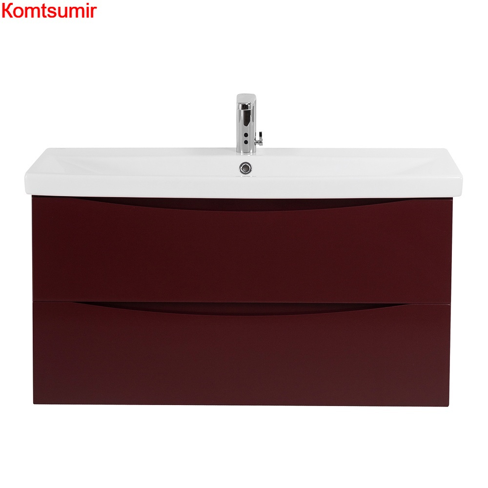 База под раковину подвесная BelBagno MARINO-CER-900-2C-SO-BRDL-P Bordo Lucido