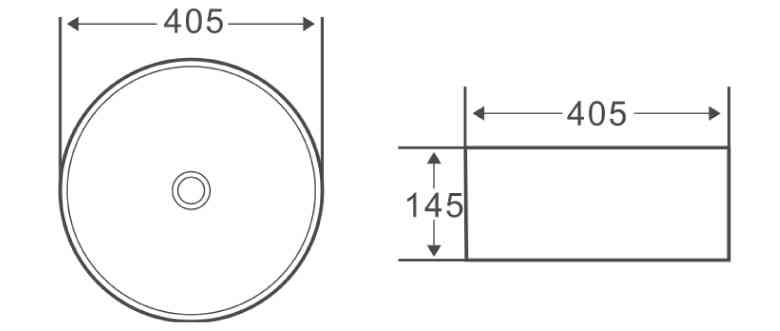 Раковина накладная керамическая BB1342H300