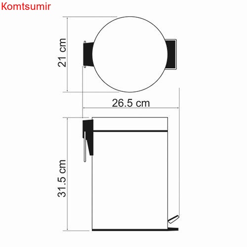 WasserKRAFT K-645 Ведро 5L