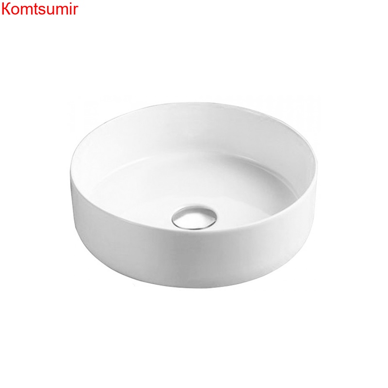 Раковина Azario 355х355х120 накладная, круглая, белый глянец (AZ-3134)