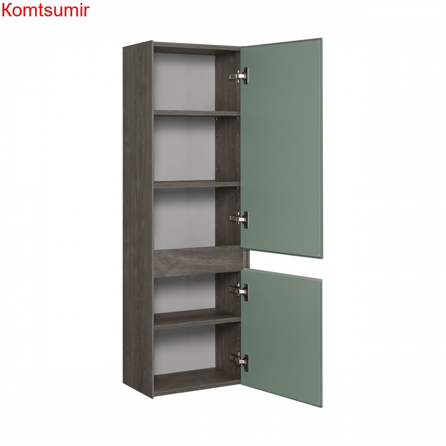 Пенал подвесной Aquaton Форест 40 см, дуб рошелье/сумеречный голубой (1A278603FR9C0)