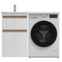 M85AFSX0602WG X-Joy, База под столешницу для стиральной машины, напольная, 60 см, 2 ящика, белый гля