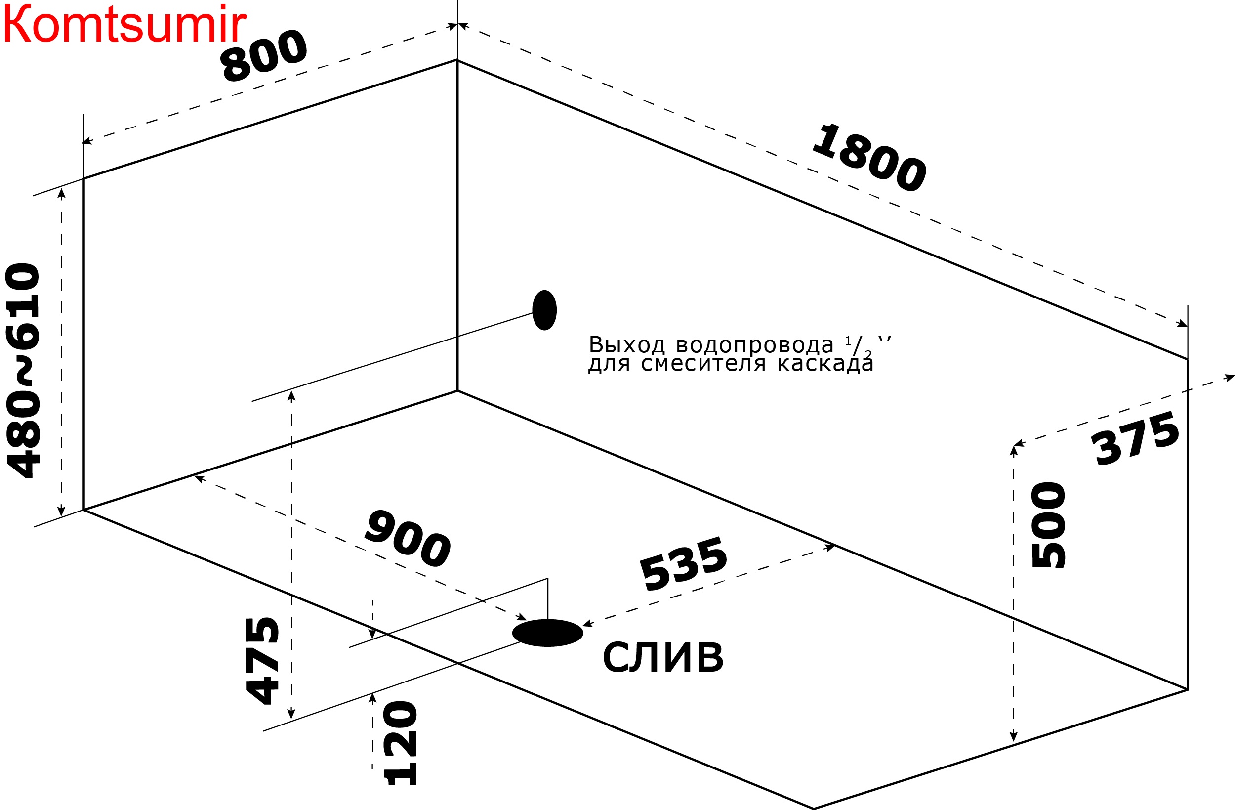 Ванна акриловая Azario Верда 180х80 Ванна акриловая Azario Верда 180х80
