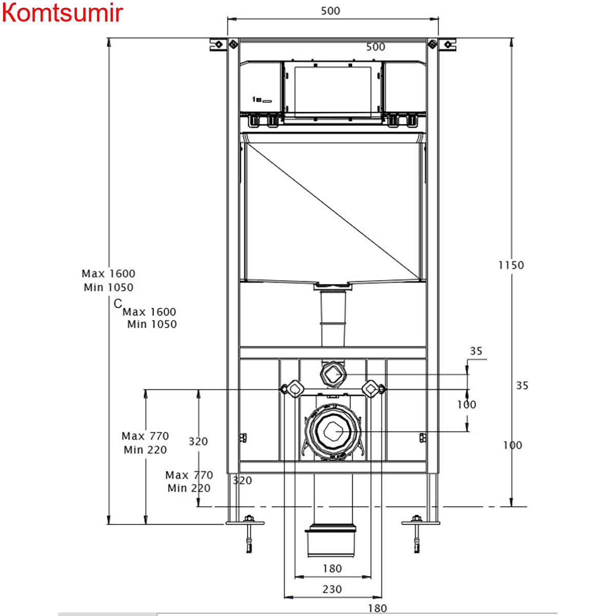 Сет AZARIO инсталляция с панелью смыва + унитаз Geno с сиденьем микролифт+клавиша-0045