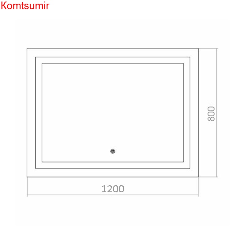Зеркало AZARIO Ливия 1200*800, сенсорный выключатель