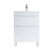 M80FSX0652WG Like, База под раковину, напольная, 65 см, 2 ящика, белый, глянцевая, шт