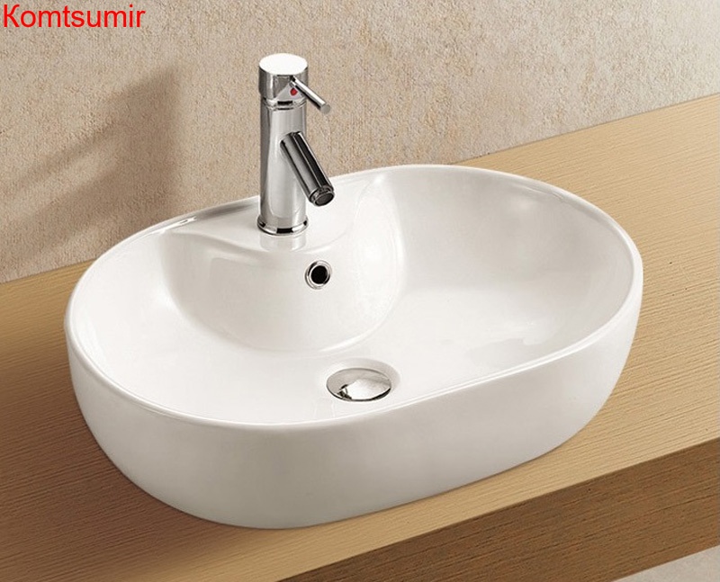 Раковина Azario, 600*420*160 мм., накладная, белая (AZ-2193)