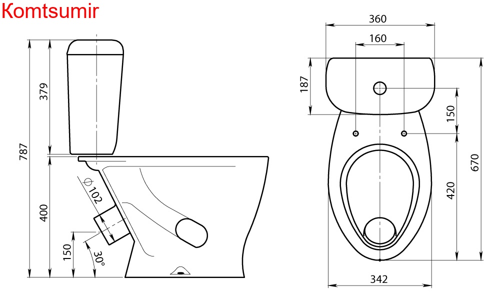 Santeri Воротынский Унитаз напольный с сидением стандарт