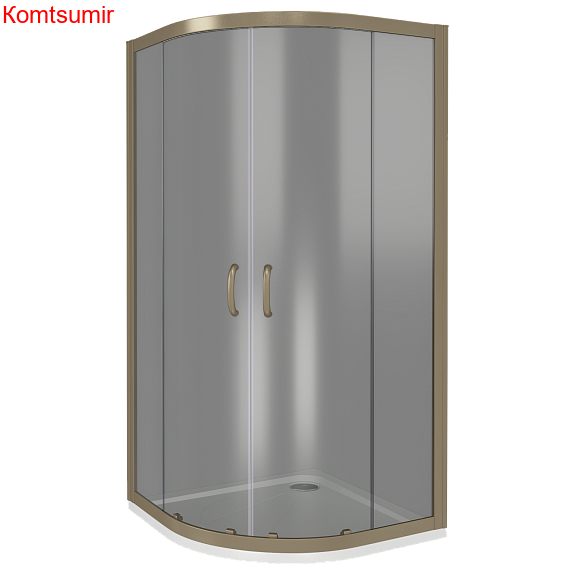 Душевой уголок поддон отдельно 90х90 угловой (четверть круга) Good Door Jazze R-90-B-BR ДЖ00036 Душевой уголок поддон отдельно 90х90 угловой (четверть круга) Good Door Jazze R-90-B-BR ДЖ00036